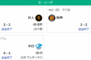 【10/2セ順位スレ】ヤクルト優勝=======-De===/=神-巨==広-中