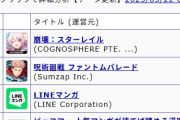 崩壊スターレイルさん、ピンクバーバラでセルラン1位へ！