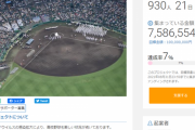 【悲報】無観客開催の甲子園、クラウドファンディングを初めるもクソすぎる