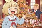 トランプ大統領の1日の食事wwwwwwwwwwww「日本人がこれやるとすぐ糖尿早氏にコースです」
