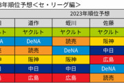 データアナリストによる2023年順位予想ｗｗｗｗｗｗｗｗ