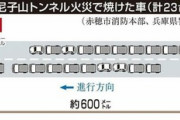 山陽道トンネル火災、発生から1週間の惨状がこちら
