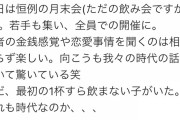 【悲報】上司「飲み会なのに一杯も飲まない子がいた、嘘だろ…」