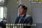 林外務大臣、中国のビザ停止に猛抗議「極めて遺憾だ」
