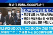 自民･公明の年金生活者に5000円配る案､若者･専門家から叩かれまくる