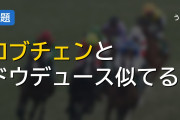 ロブチェンとドウデュース似てる説をフォームや脚質から比較