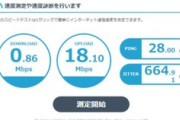 【悲報】超高速を謳うソニーのインターネット回線NURO光､｢0.86Mbps｣を叩き出すも問題なしで通してしまう