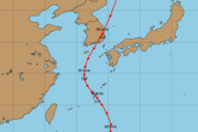これが台風9号の予想ルートです[韓国ネット民]うわあ、また来るのかよ。２０２０年は一体どうなってるんだ