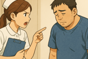 【画像】看護師さん、弱者男性にとても厳しいことを言ってしまう
