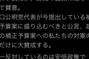 蓮カミツキガメ舫「二階が唐突に1人10万円と言い始めた！野党提案に賛意！反対してるのは安倍だけ！」