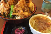 【悲報】軽い気持ちでかき揚げ丼を頼むがデカすぎワロタwwwwwwww（画像あり）