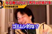 【お前ら死亡】ひろゆき「結婚したい女性は年収3、400万円くらいの男って視界に入らないんですよ。ゴミムシ的な？ｗｗｗ」