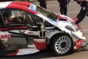 【WRC】公道移動中のセバスチャン・オジェがヤリスWRCで交通事故。（動画）