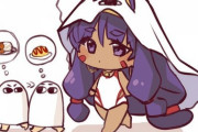【FGO】ミニな水着ニトちゃんイラスト！！　何を食べますかね？