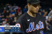 メッツ千賀滉大が6回2安打無失点！4勝目の権利を持って降板
