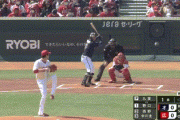 【広島対オリックスオープン戦】オリックス・野口、広島・九里から初球先頭打者ホームラン！！！！！！！！！！！！