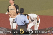 GIF画像　菅野、同点タイムリー2ベースきたぁぁぁ！ロッテついに追いつく！！