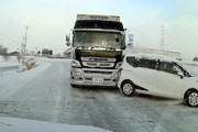 【動画】凍結路のもらい事故。郡山市でダンプに突っ込まれたドラレコ。