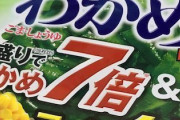 【画像】わかめ7倍ラーメンを買った結果ｗｗｗｗｗｗ