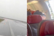 【動画】フロリアノポリス空港でエアバスA321が滑走路をそれてしまう事故。その機内映像。