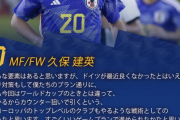 ドイツ戦の久保建英  20分  9タッチ  2アシスト ← 正直な感想w
