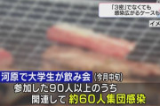 河原で90人飲み会の明治学院大ダンスサークル約60人のクラスター発生