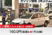 ガソリン、レギュラー173円へ。