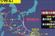 【画像】台風14号（ナンマドル）、ヤバい…