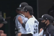 ロッテ吉井PC「中森は肩に不安がありリハビリ中でしたが、ようやく投球練習を開始しました」