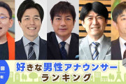 2024年『好きな男性アナウンサーランキング』フリーの羽鳥慎一アナが1位、通算8回目＆最多首位　初ランクインは3名
