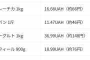 【画像】ウクライナの物価、いくらなんでも安すぎる