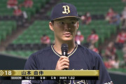 山本由伸さん、若月ホームランに「びっくりしました」