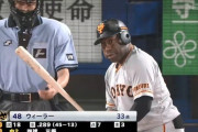 巨人ウィーラー　打率.289　OPS.871　得点圏.364