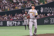阪神・渡邉雄大が古巣ソフトバンク相手に登板　柳田を三振に仕留めてガッツポーズ！