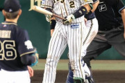【阪神】梅野隆太郎、“師弟対決”で空振り三振　能見篤史と初対戦も
