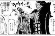 【ワンピース】クロコダイル「お前はMr.4より弱いけど○○だからMr.3にしたんだｗｗｗ」