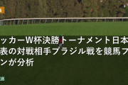 サッカーW杯決勝トーナメント日本代表の対戦相手ブラジル戦を競馬ファンが分析