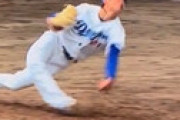 【動画】 練習試合で倒れた中日・岡田俊哉、右大腿骨骨折の大けがだった・・ 長期離脱へ