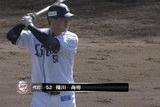 【公示】西武陽川さん、1試合の出場で登録抹消
