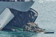 中国陸海軍共同で揚陸艦からの上陸と帰投する突撃海上訓練を実施！