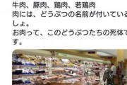 ヴィーガンさん「スーパーには動物たちの悪霊が沢山さまよっています……」