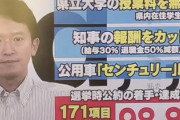 【速報】兵庫県・斎藤知事、パワハラ以外は優秀な模様「県立大学授業料無償化・知事報酬大幅カット・公約着手達成率98.8%(171項目)」