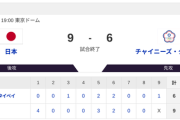 【侍ジャパンvs.台湾】9-6で侍ジャパン勝利！