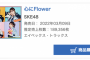 【SKE48】29th「心にFlower」オリコンデイリー1位を獲得！
