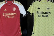 アーセナル、来季ユニがリークされ話題に…「過去最悪レベル」「ゴージャスで好き」
