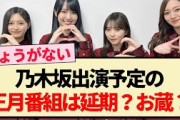 【乃木坂46】乃木坂出演予定の正月番組は延期？お蔵？【格付けチェック・バナナサンド・井上和・山下美月・賀喜遥香・梅澤美波・与田祐希】