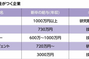 ソニー「新卒に730万円出します」 NEC「1000万円出します」 ファーウェイ「…」　→