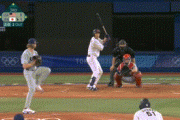 【五輪野球】柳田の内野安打でさらに追加点！侍ジャパン2点先制！！