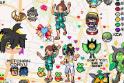 話題の地図絵サービス「wplace」に『ポケモン絵』がたくさん描かれる