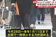 【悲報】gotoトラベル、全国で一斉中止へｗｗｗｗｗｗｗｗｗｗｗｗｗｗｗ